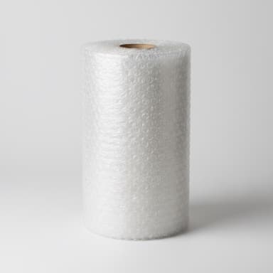 A roll of bubble wrap