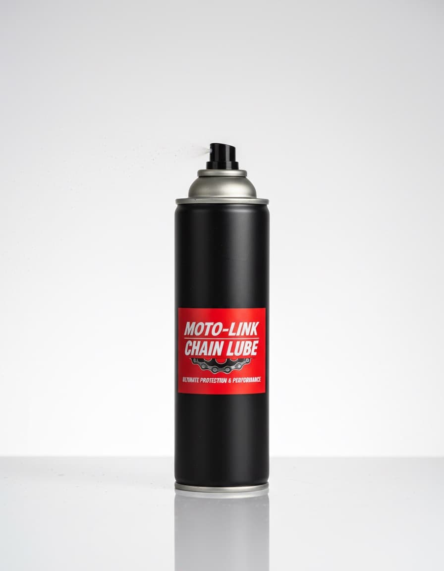 A can of motorcycle chain lube