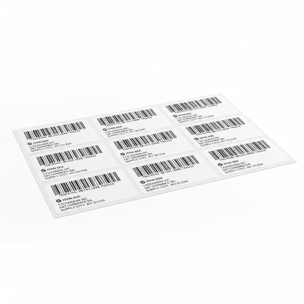 Shipping Label Sheet